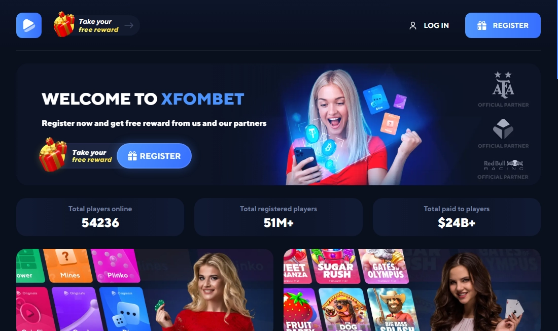 Xfombet Casino Desktop screenshot